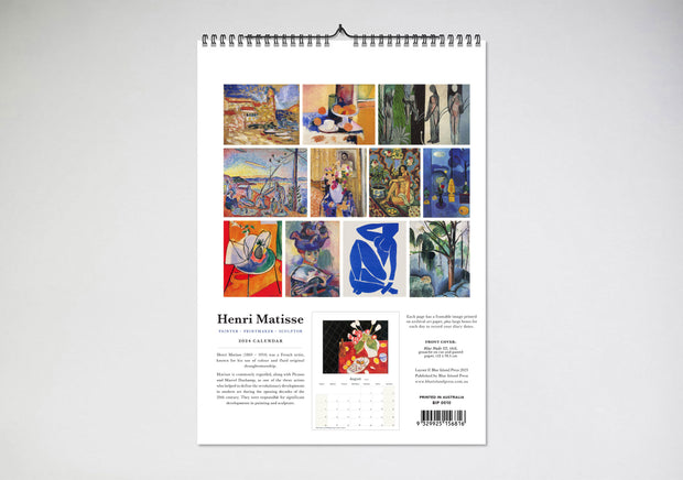 2024 Henri Matisse Wall Calendar