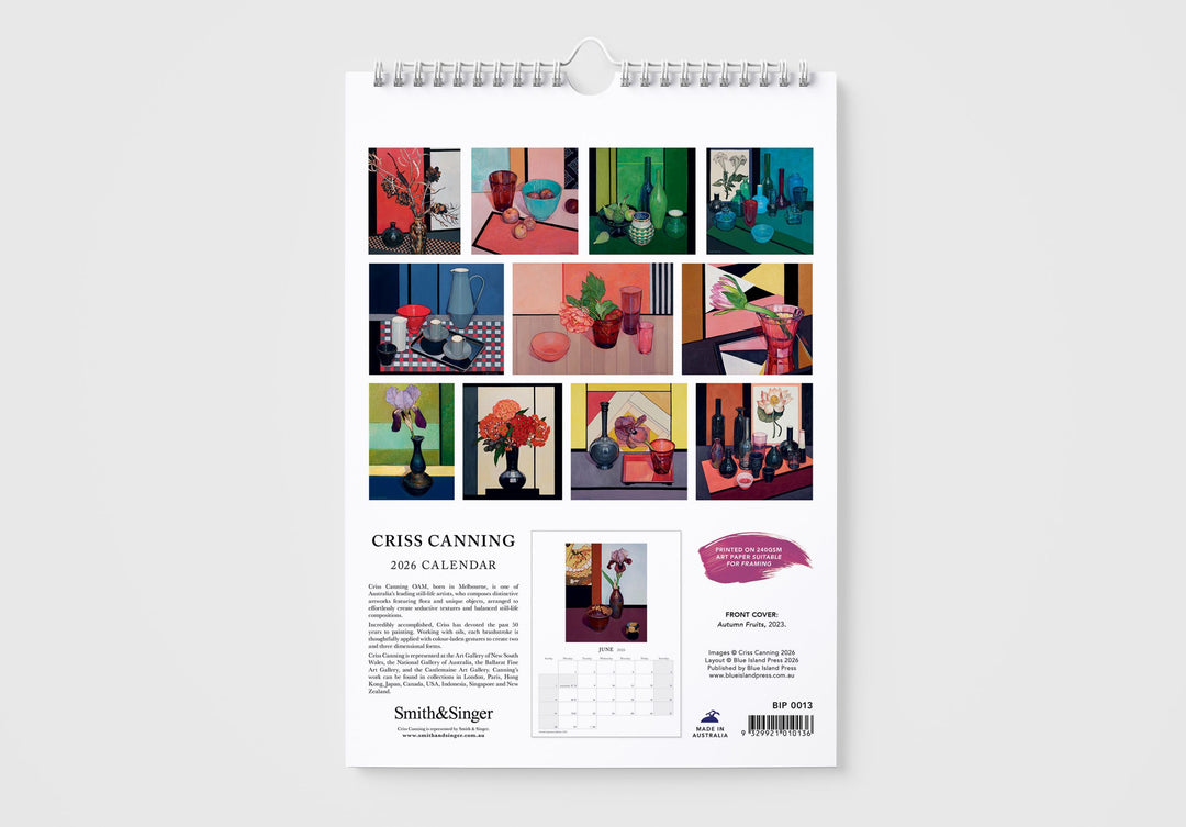 2026 Criss Canning Wall Calendar