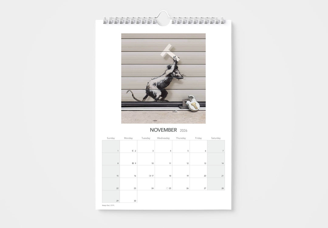 2026 Banksy Wall Calendar