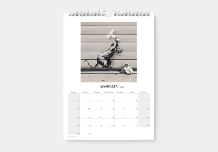 2026 Banksy Wall Calendar