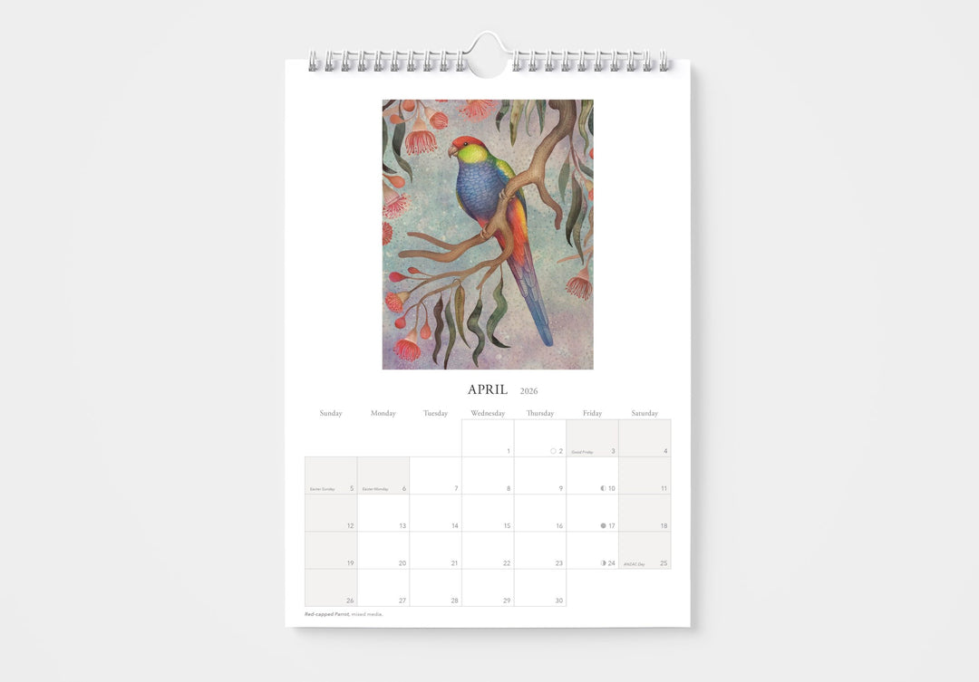 2026 Australian Parrots By Vlad Stankovic Wall Calendar