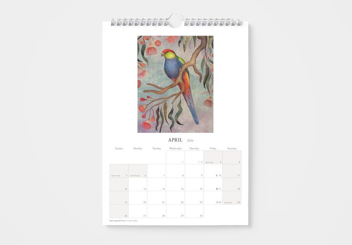 2026 Australian Parrots By Vlad Stankovic Wall Calendar
