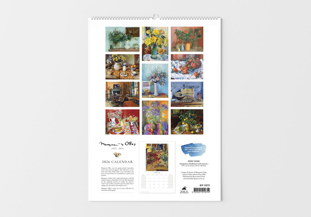 2026 Margaret Olley Large Wall Calendar
