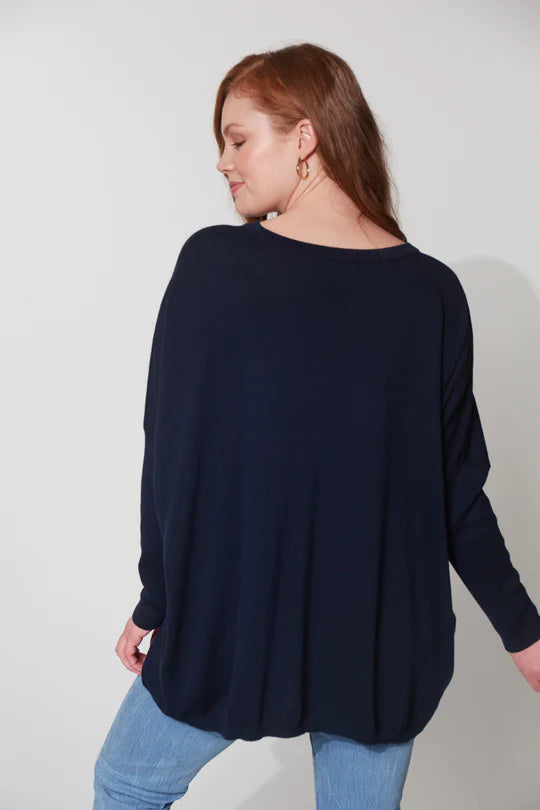 Boden Heart Jumper - Midnight - One Size