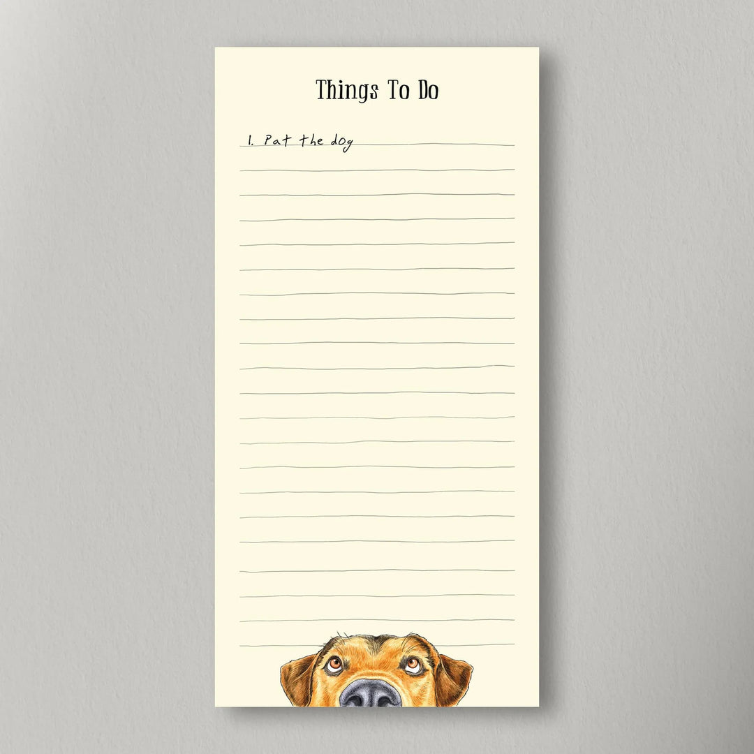 Magnetic Shopping List - Pat the Dog