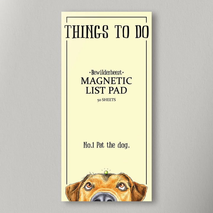 Magnetic Shopping List - Pat the Dog