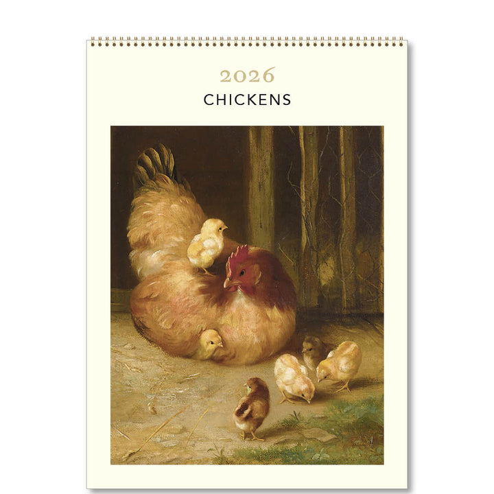 2026  Medium Calendar-Chickens