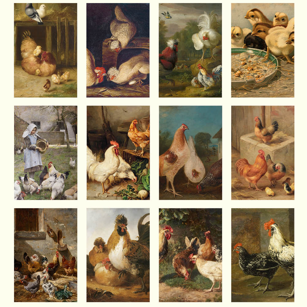 2026  Medium Calendar-Chickens