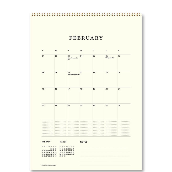2026  Medium Calendar-Margaret Cockburn-Food Plants