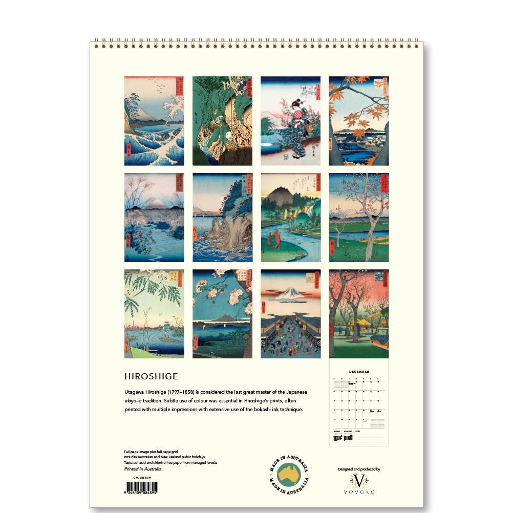 2026  Medium Calendar-Hiroshige