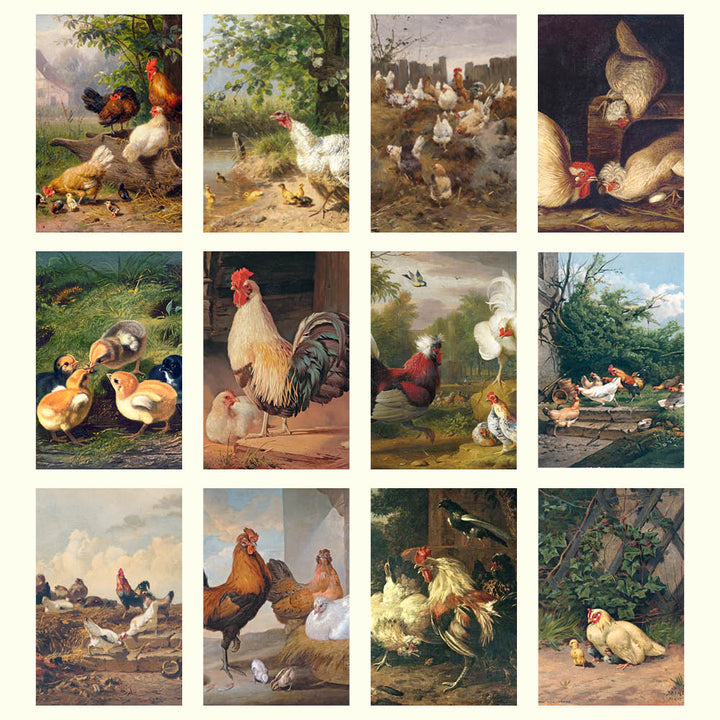 2027 Medium Calendar-Chickens