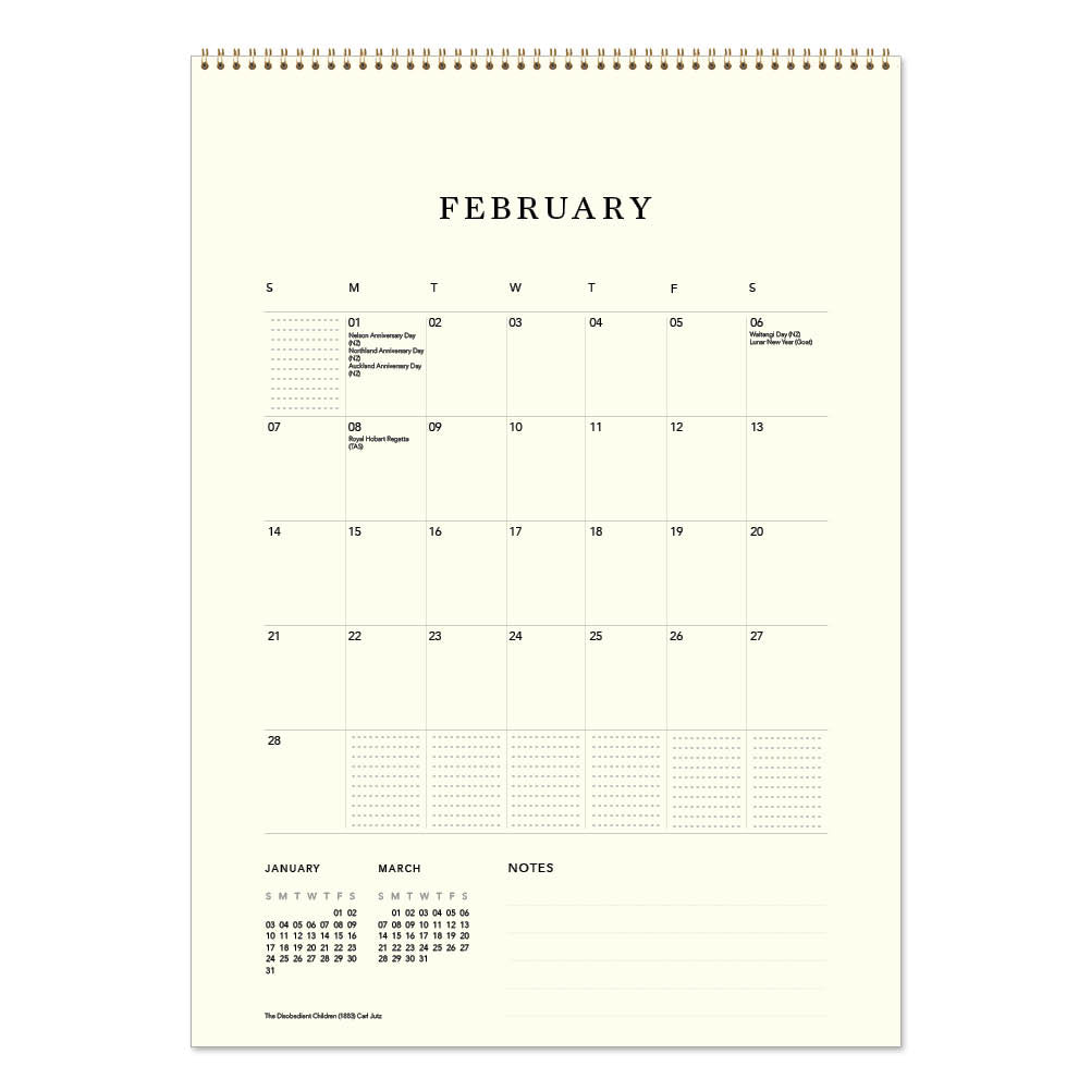 2027 Medium Calendar-Chickens