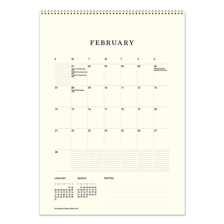 2027 Medium Calendar-Chickens