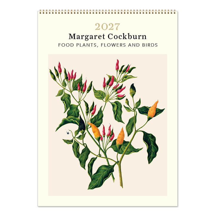 2027 Medium Calendar-Margaret Cockburn-Food Plants, Flowers and Birds