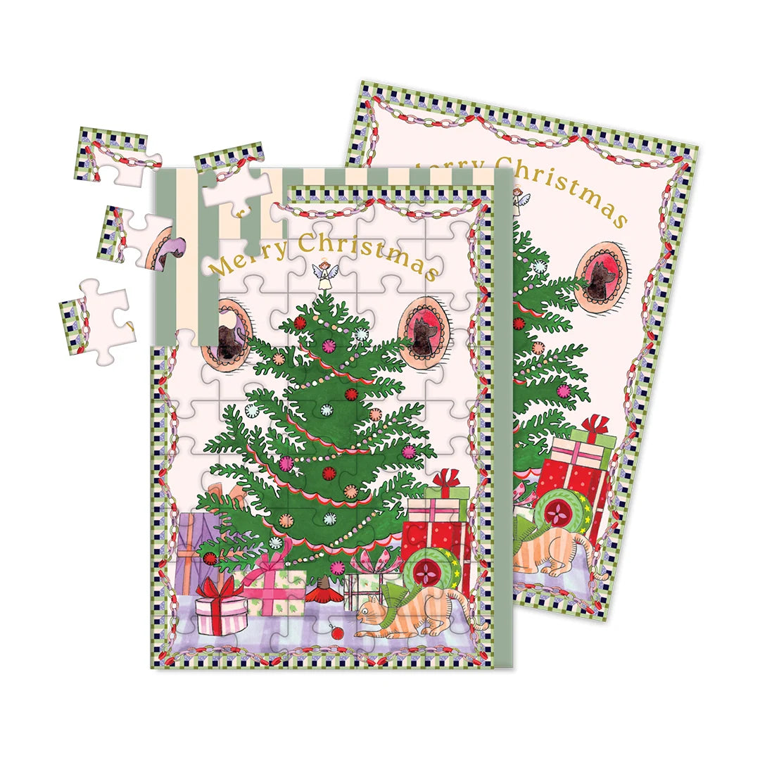 Cath Kidston Jigsaw Card 45pc - Christmas Living Room