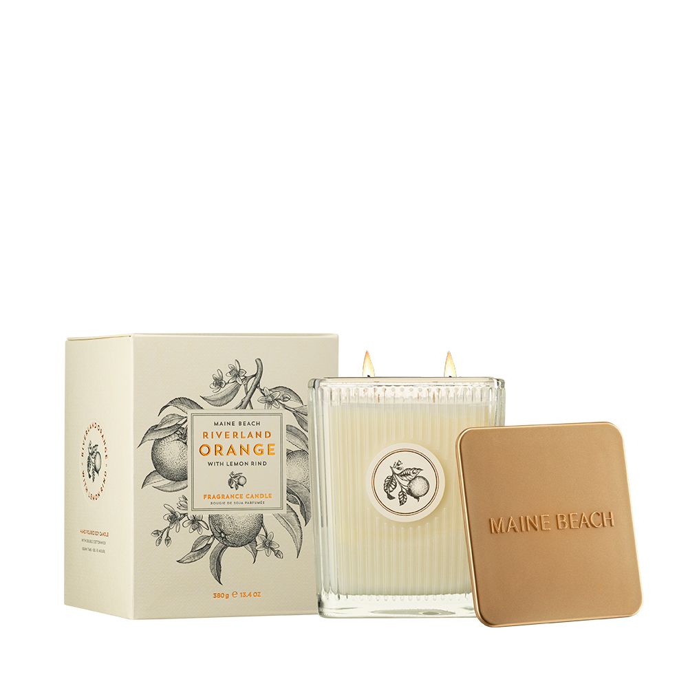 Maine Beach Riverland Orange (with Lemon Rind) Soy Candle 380g