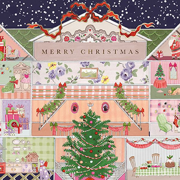 Cath Kidston Christmas Card Wallet of 10 - Decorations