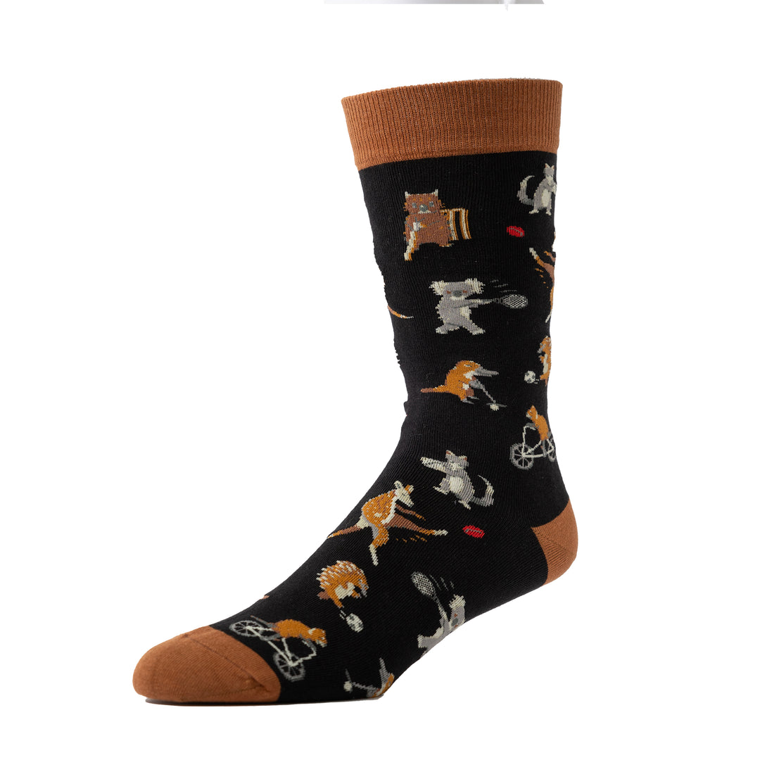 Aussie Animal Sports - "Fairly Dinkum" Mens Socks
