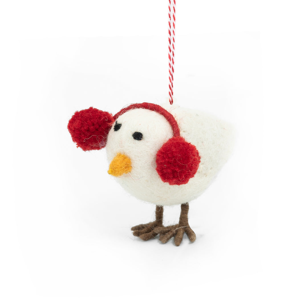 Chicken Cherie Felt Christmas Decoration