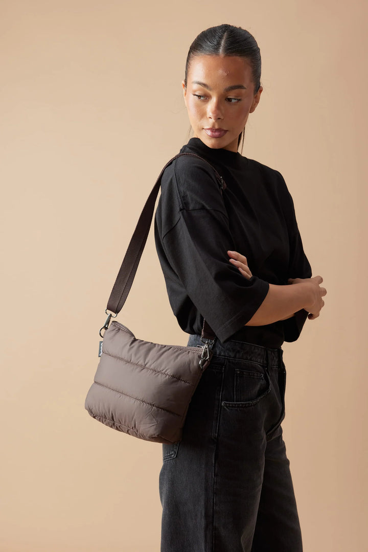 Stash Base Crossbody Bag (Cloud) - Chocolate