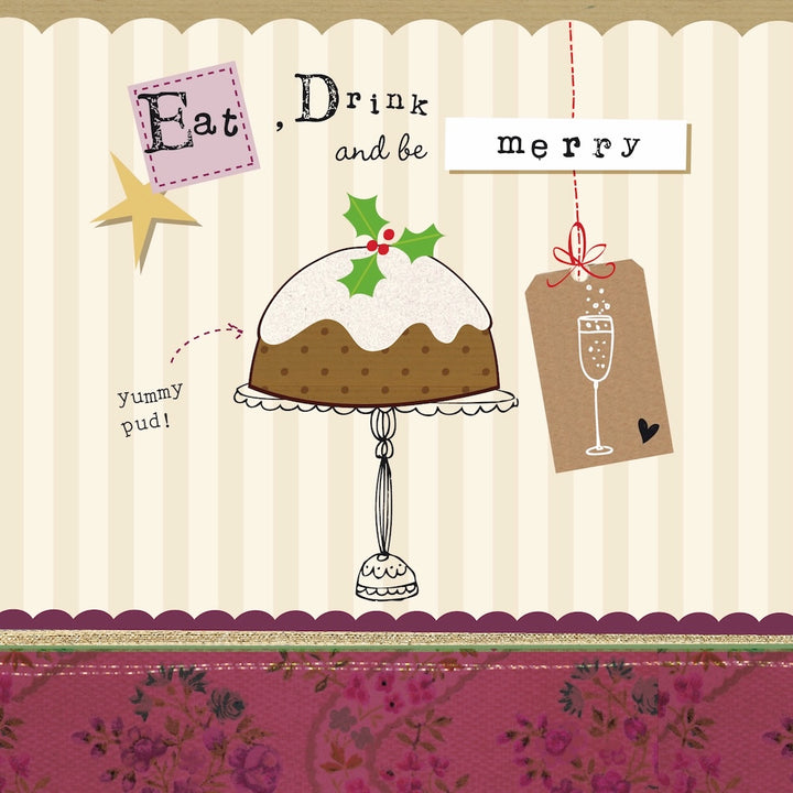 Christmas Card Wallet-BCNA-Eat, Drink and be Merry