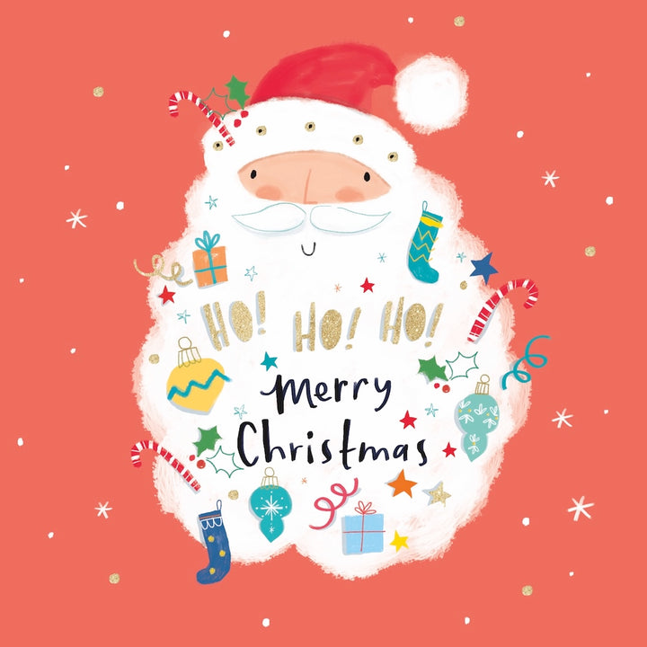 Christmas Card Wallet-BCNA-Ho Ho Ho Santa