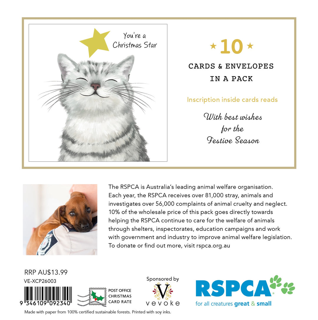 Christmas Card Wallet-RSPCA-Christmas Star