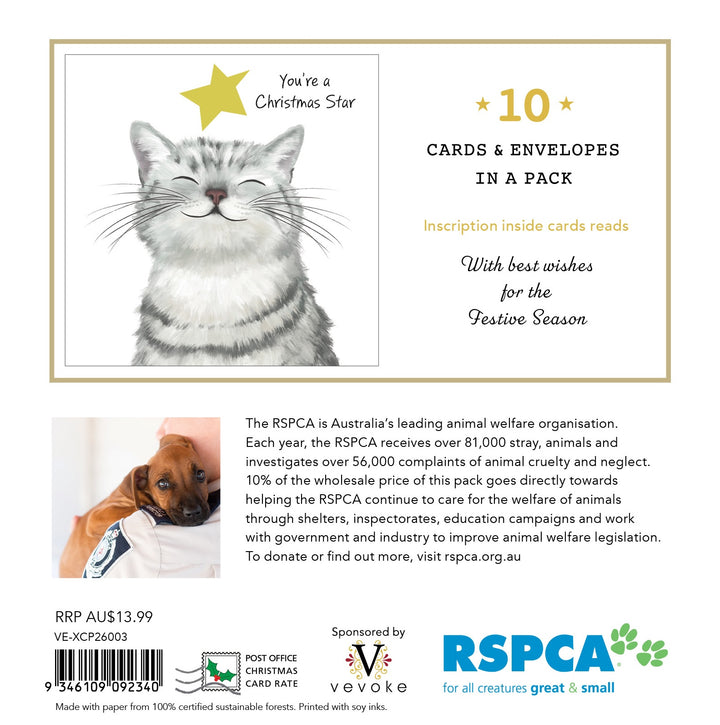 Christmas Card Wallet-RSPCA-Christmas Star