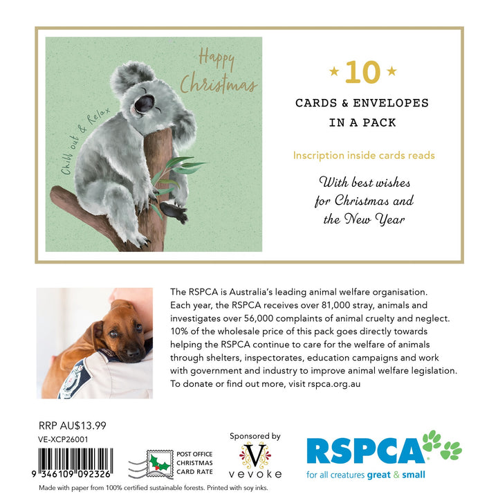 Christmas Card Wallet-RSPCA-Happy Koala