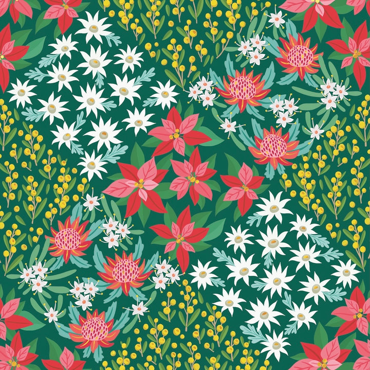 Christmas Card Wallet-RSPCA-Patchwork Flowers