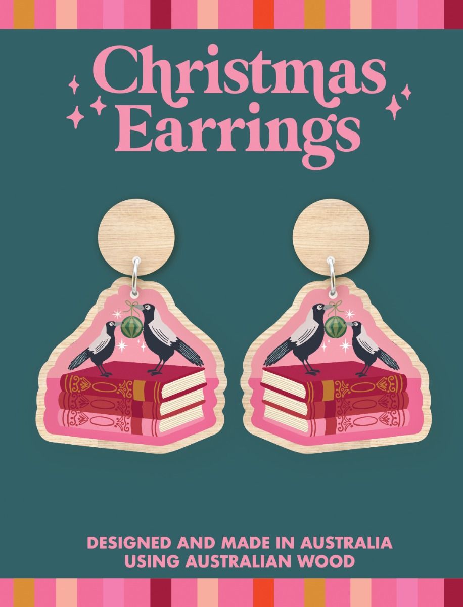 Christmas Wooden Earrings - Christie Williams