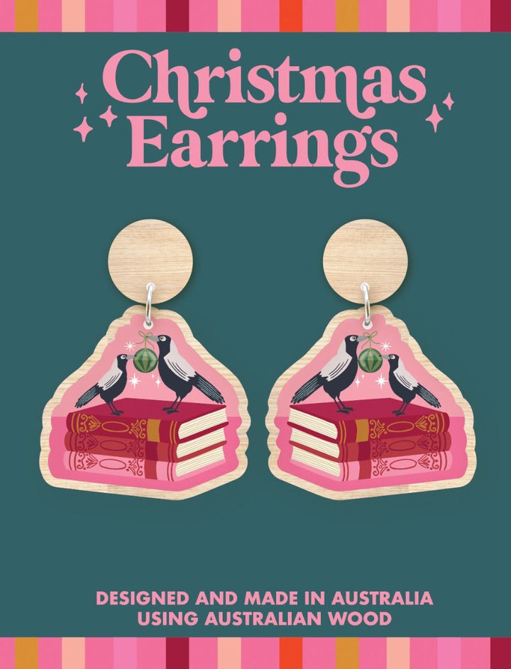 Christmas Wooden Earrings - Christie Williams