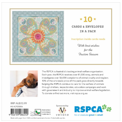 RSPCA Christmas Heart - Charity Christmas Card Pack