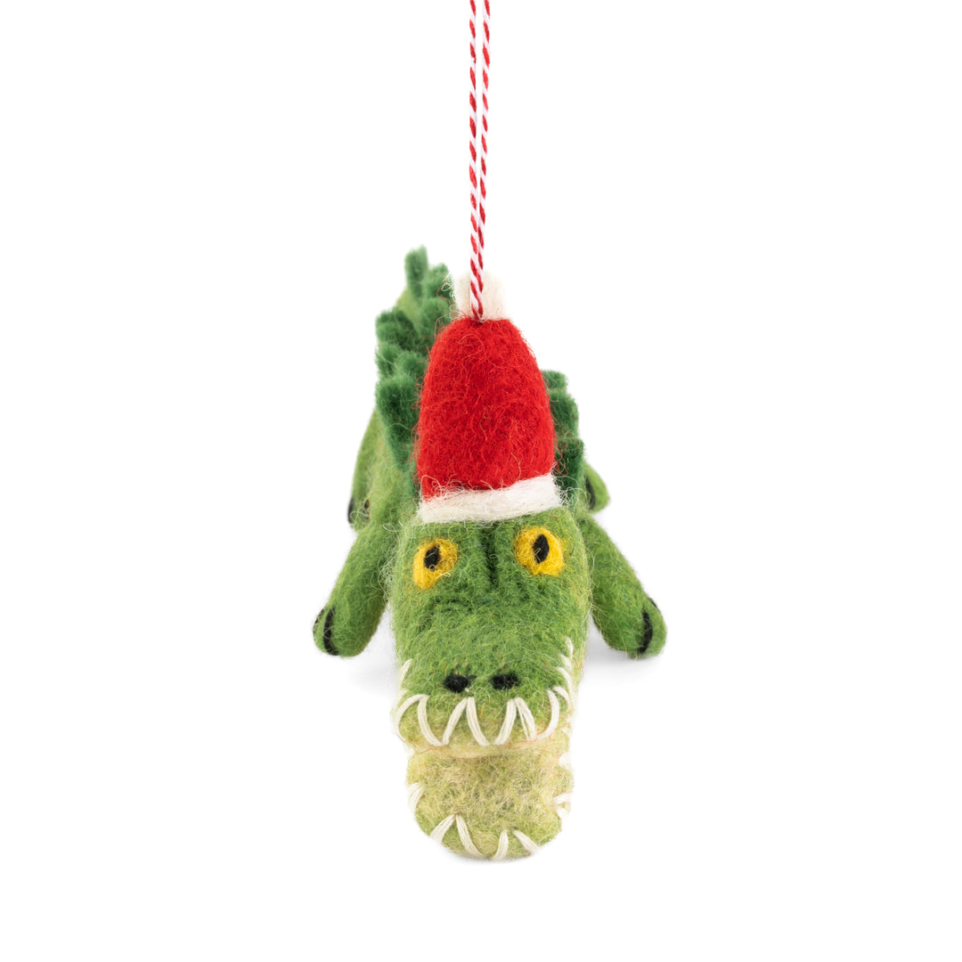 Crocodile Candy Felt Christmas Decoration