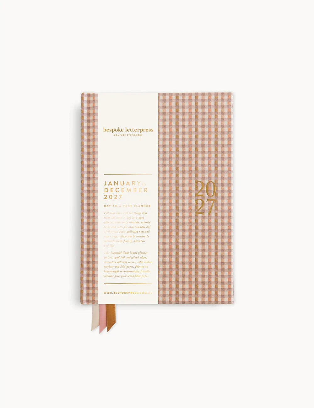 2027 Day to Page Small Planner - Primrose Gingham