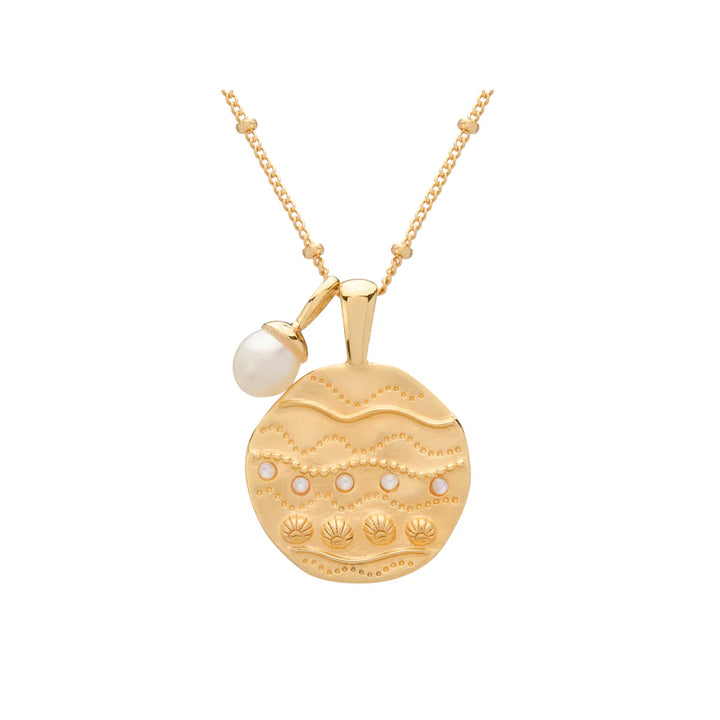 Ocean Dreamer Pendant Necklace in 18KT Yellow Gold Plate