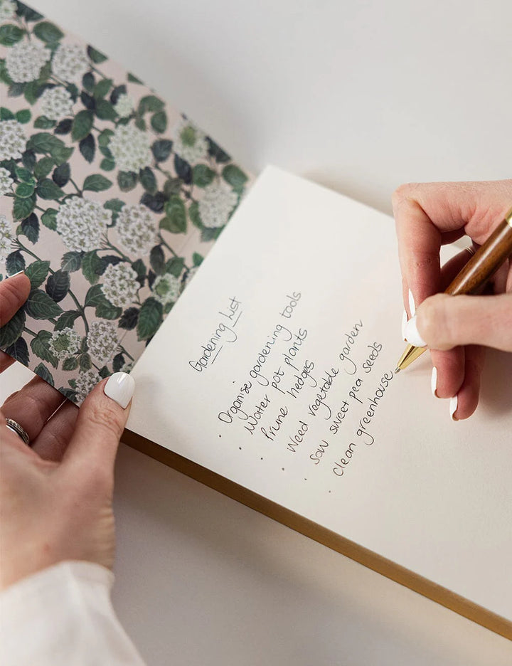 Hydrangea Notepad Desktop Jotter