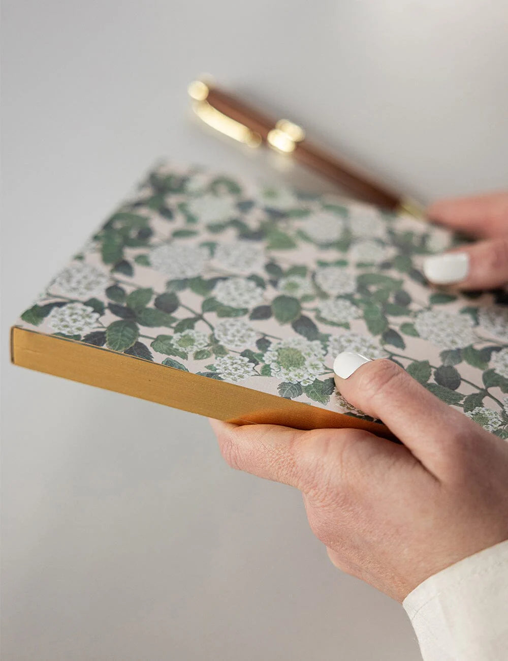 Hydrangea Notepad Desktop Jotter