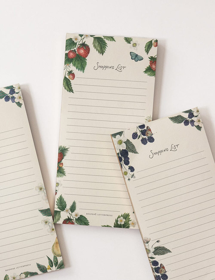 Strawberries Shopping List DL Notepad