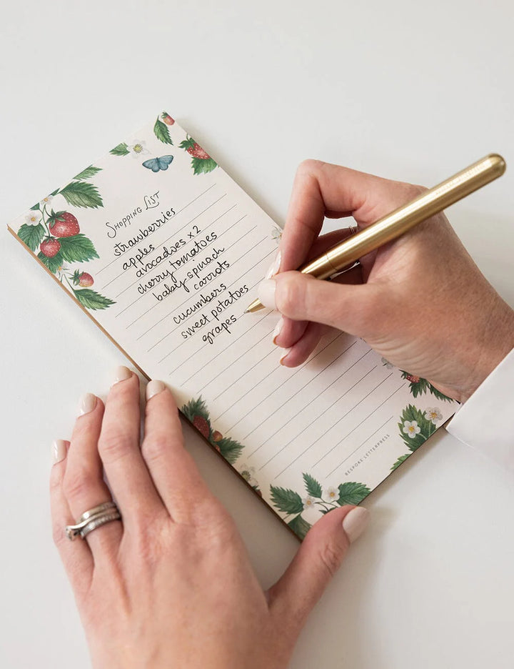 Strawberries Shopping List DL Notepad