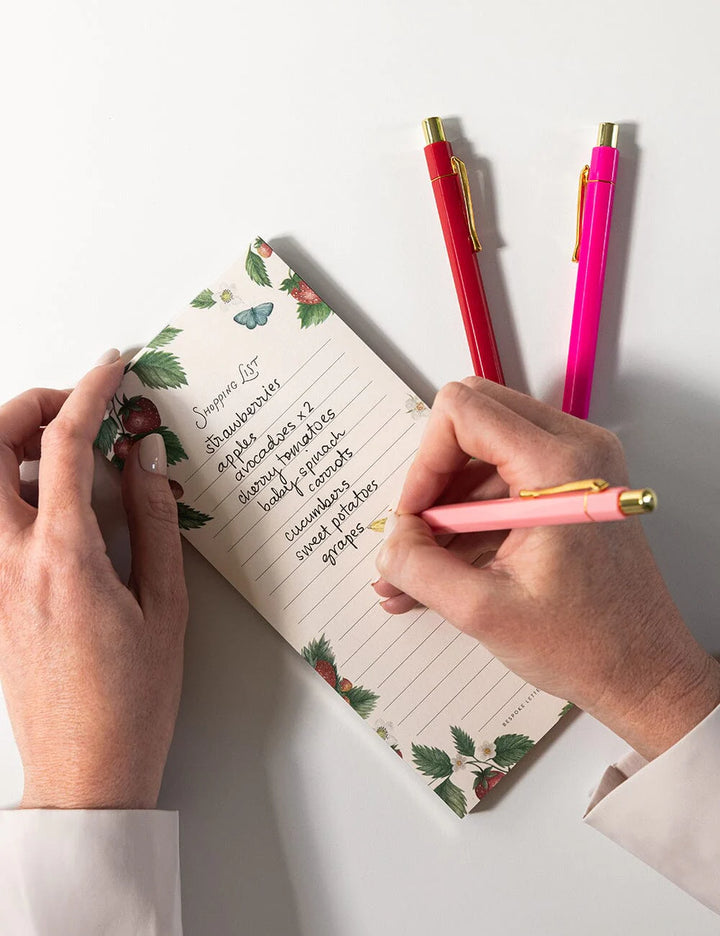 Strawberries Shopping List DL Notepad