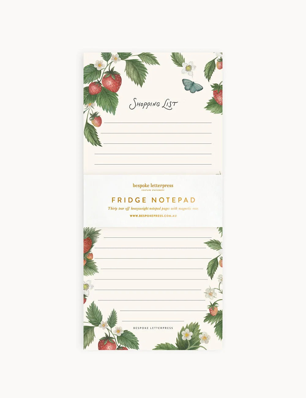 Strawberries Shopping List DL Notepad