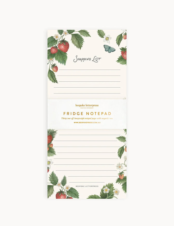 Strawberries Shopping List DL Notepad