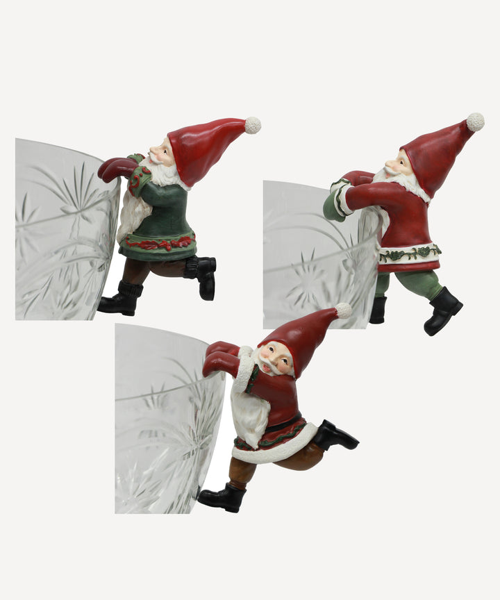 Vintage Pot Hanging Santas - Set of 3