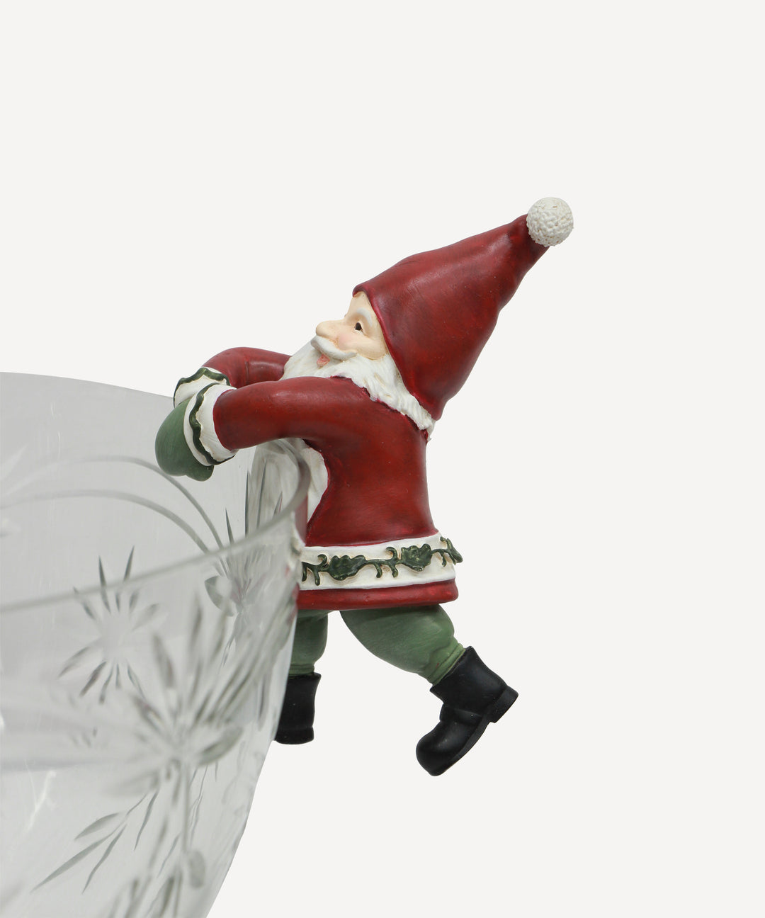 Vintage Pot Hanging Santas - Set of 3