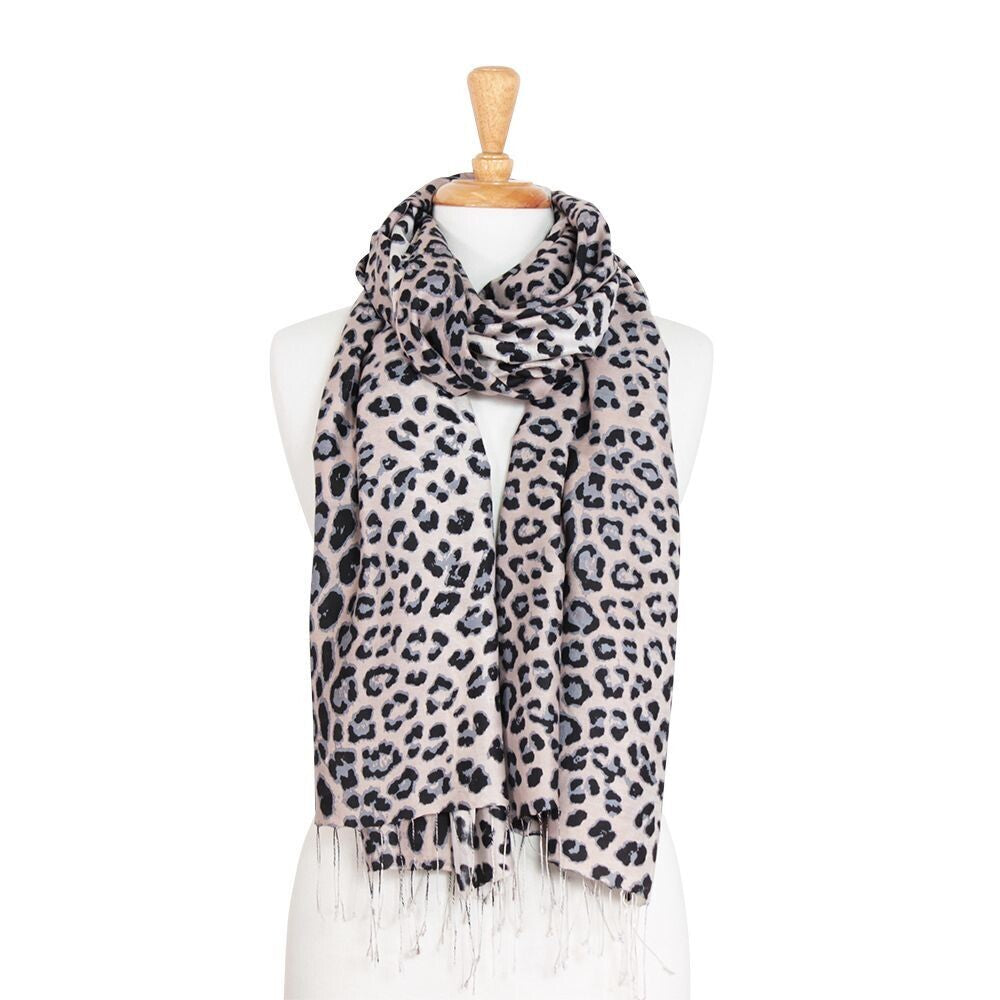 Ocelot Silk Hand Print Wrap