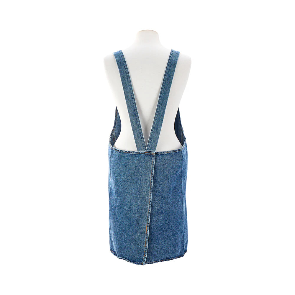 Denim Apron - Apple Embroidery