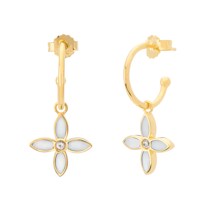 Desert Flower Small Hoop Earring