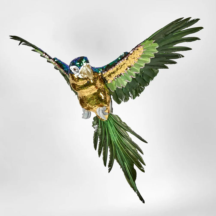 Donna !  Sequin Parrot Green - Large