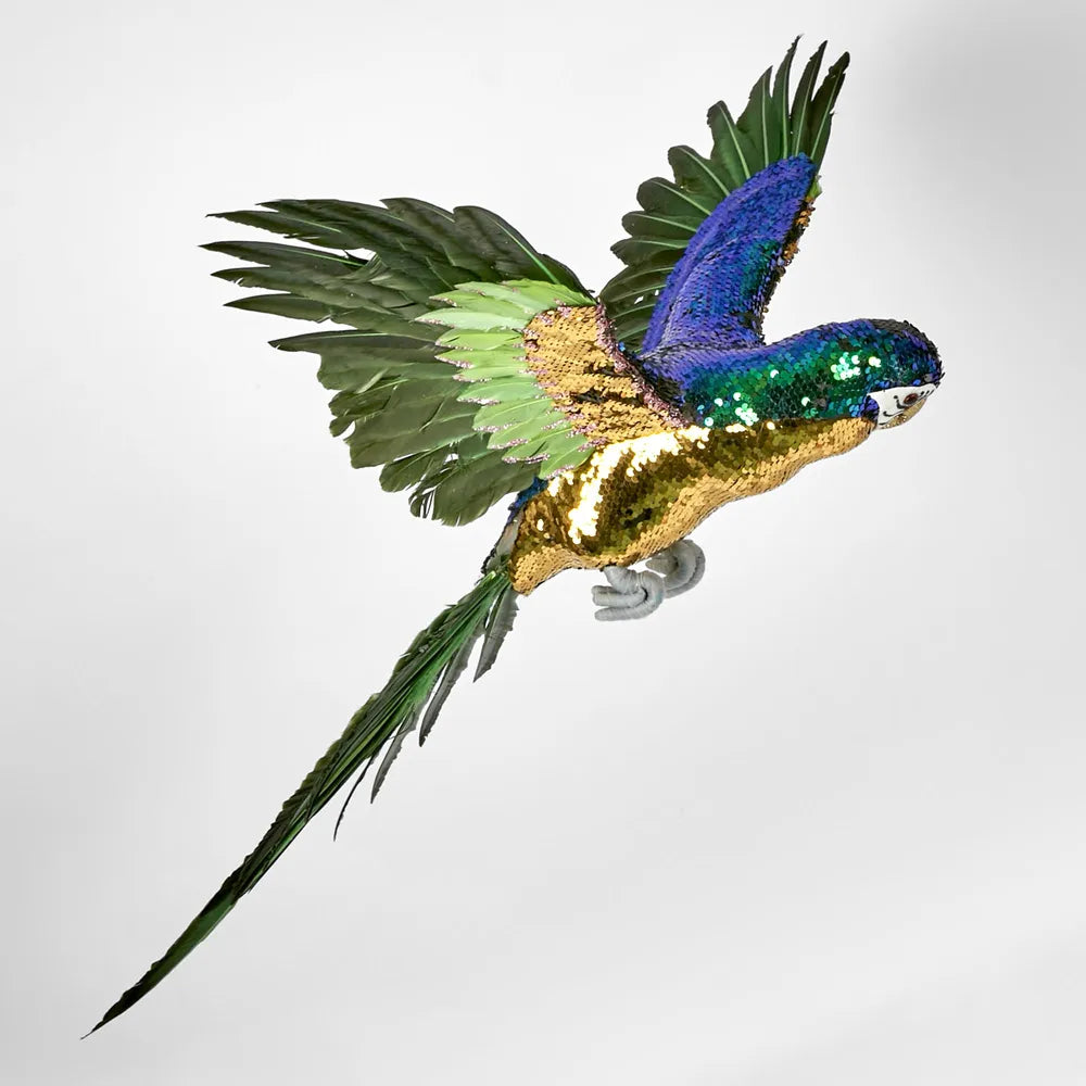 Donna !  Sequin Parrot Green - Large